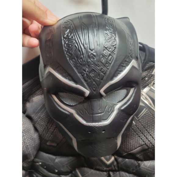 Marvel‎ Civil War Black Panther Costume Kids Large Halloween Cosplay 12-14 - Picture 3 of 4